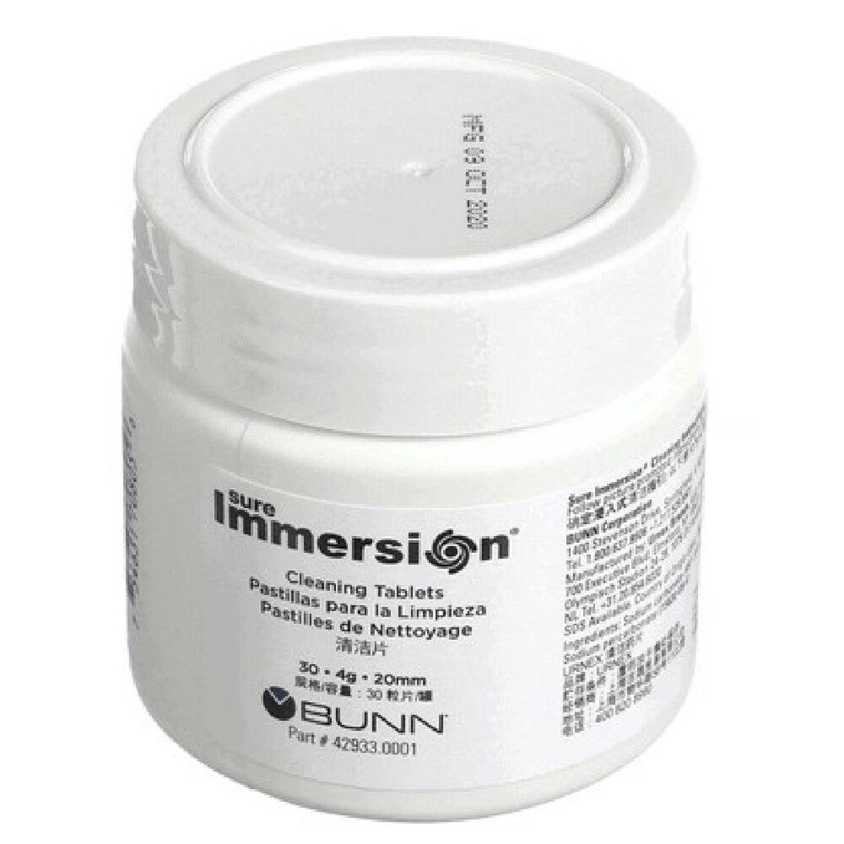 Bunn 42933.0001 Tablet Cleaning 1 Jar Sure Immersion