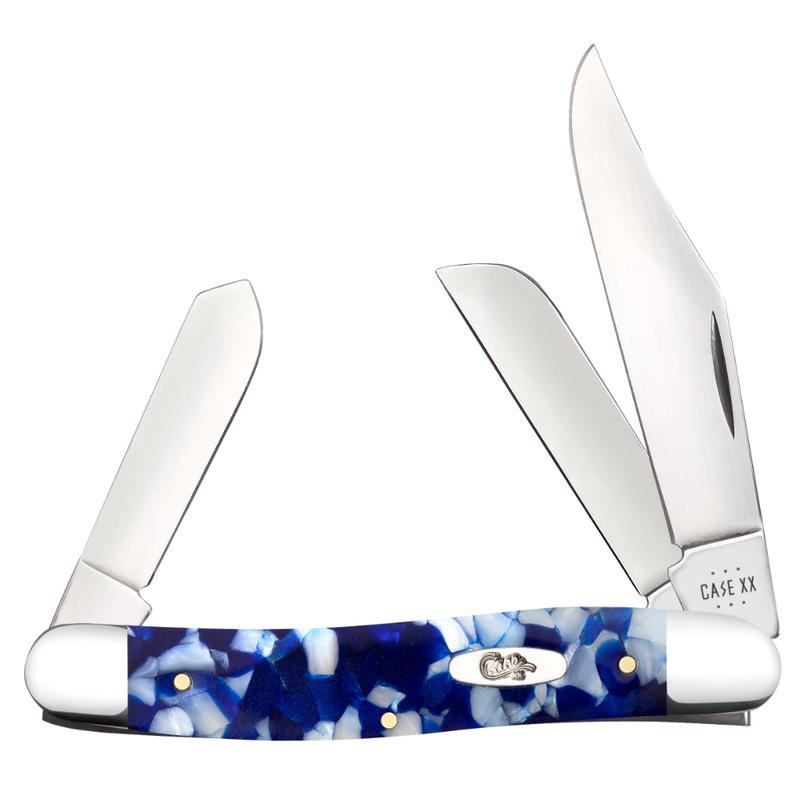 Case Stockman Blue Crackle Kirinite Pocket Knife