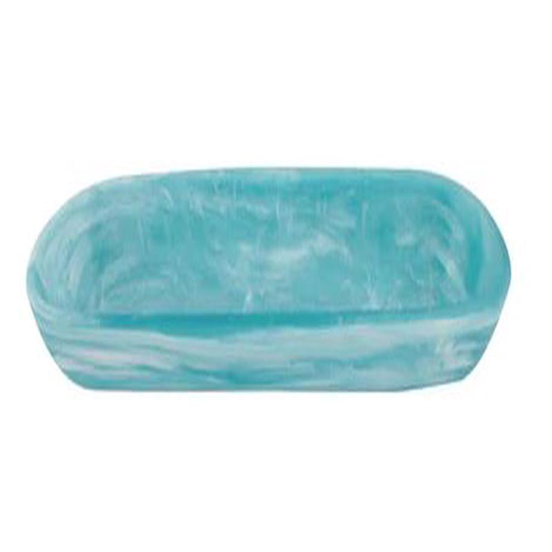 Boat Bowl Large Turquoise Swirl