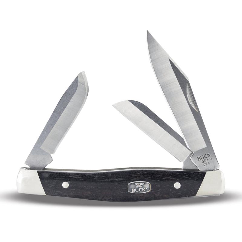 Buck 301 Stockman Folding Pocket Knife, Wood Handle