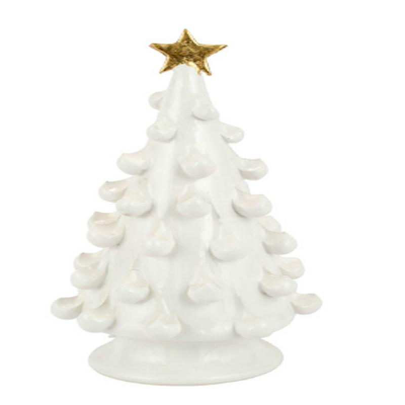 Foresta White Medium Tree with Gold Star