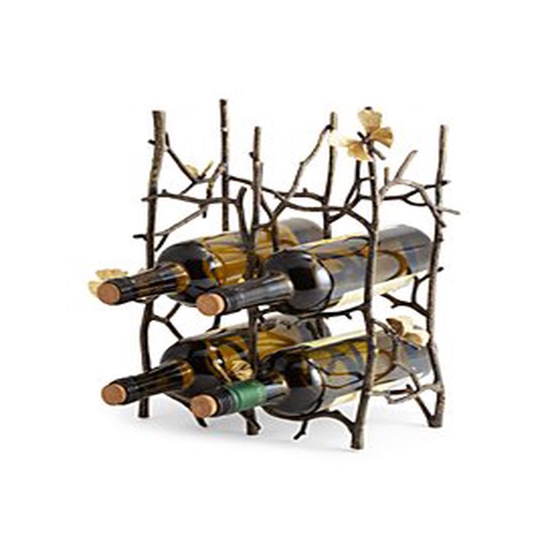 Butterfly Ginkgo 6 Bottle Wine Rack