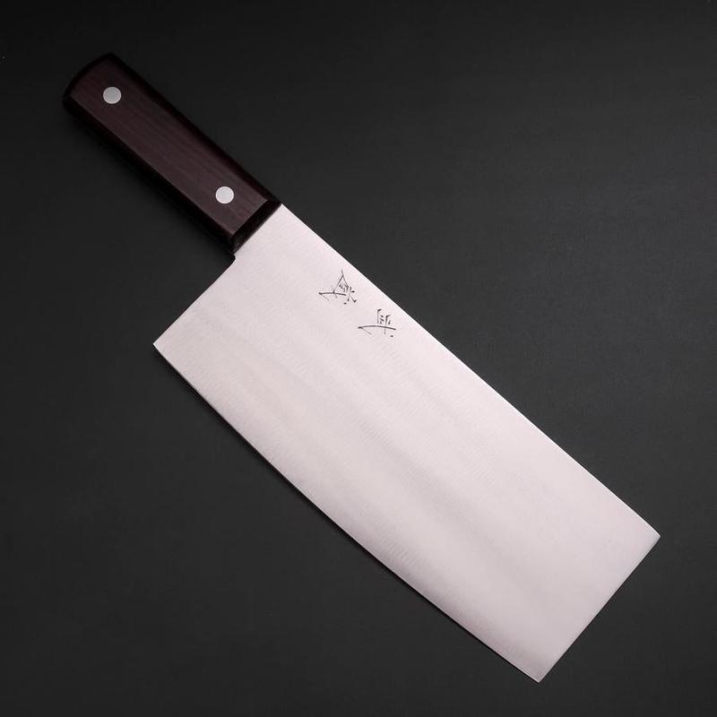 Chinese Cleaver SK Steel Polished Cherry Handle 220mm