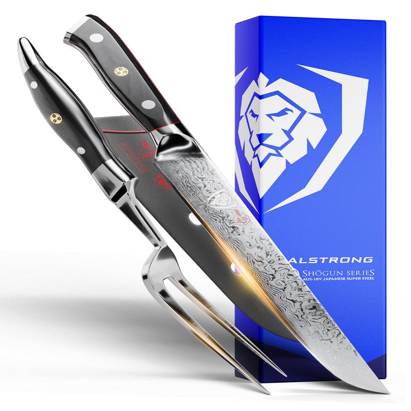 Carving Knife & Fork Set 9" | Shogun Series | ELITE | Dalstrong