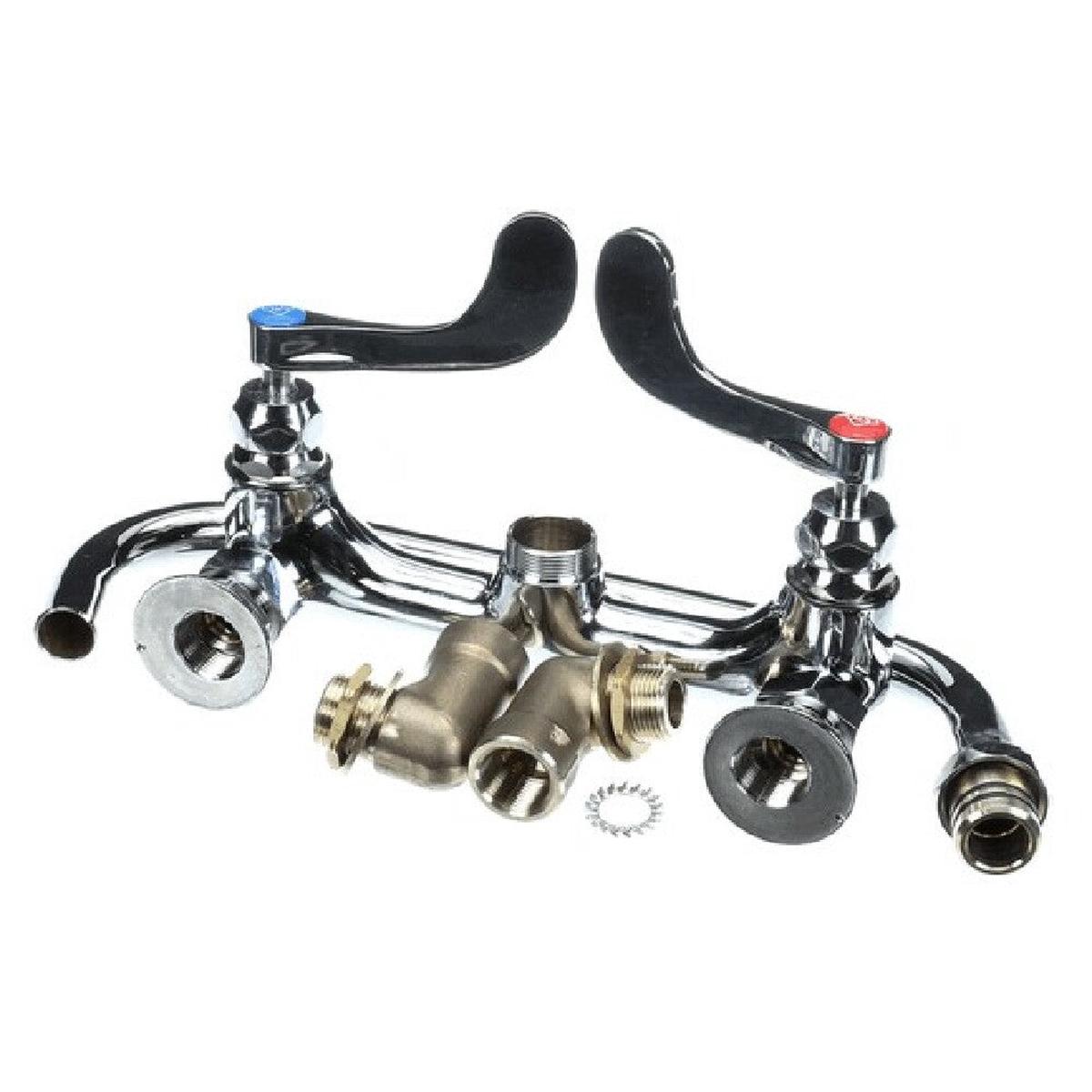 T&S Brass B-0290-04 Big Flo Mixing Faucet 8 Wall Mount 12