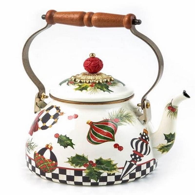 Deck the Halls Tea Kettle- 2 Quart