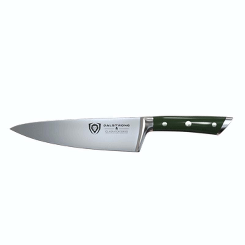 Chef's Knife 8" | Army Green Handle | Gladiator Series | NSF Certified | Dalstrong