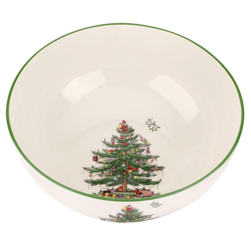 Christmas Tree Round Bowl 10 Inch