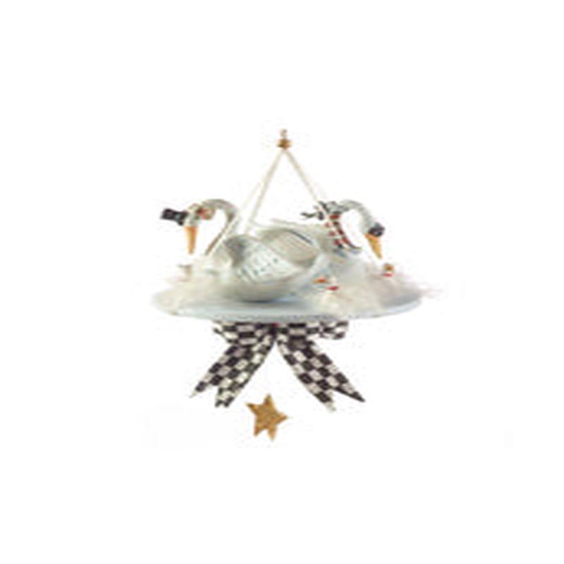 Patience Brewster 12 Days 7 Swans a-swimming  Ornament