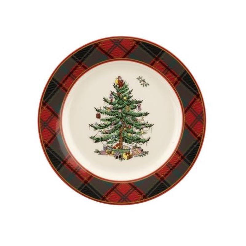 Tartan Salad Plate 7.75 inch Set of 4