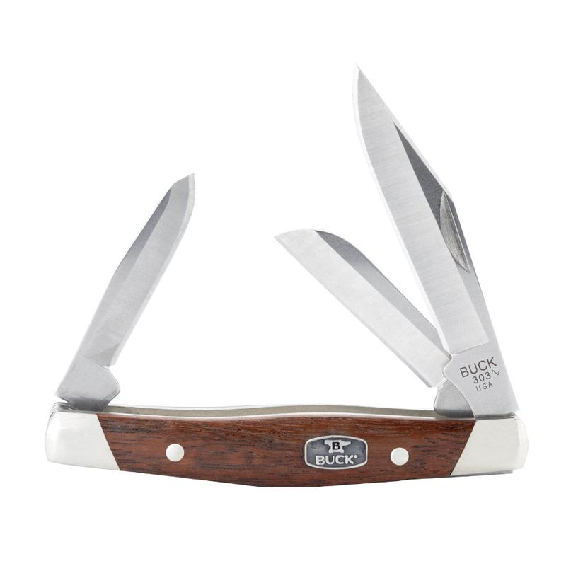 Buck 303 Cadet Folding Pocket Knife, Wood Handle