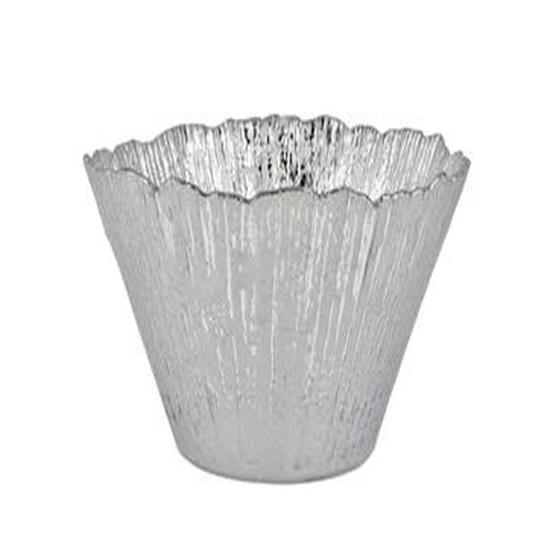 Rufolo Glass Small Deep Bowl Platinum Set of 2