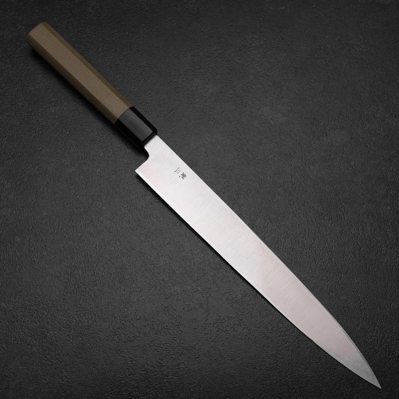 Yanagiba Left-Hand Silver Steel #3 Kasumi Buffalo Magnolia Handle 260mm